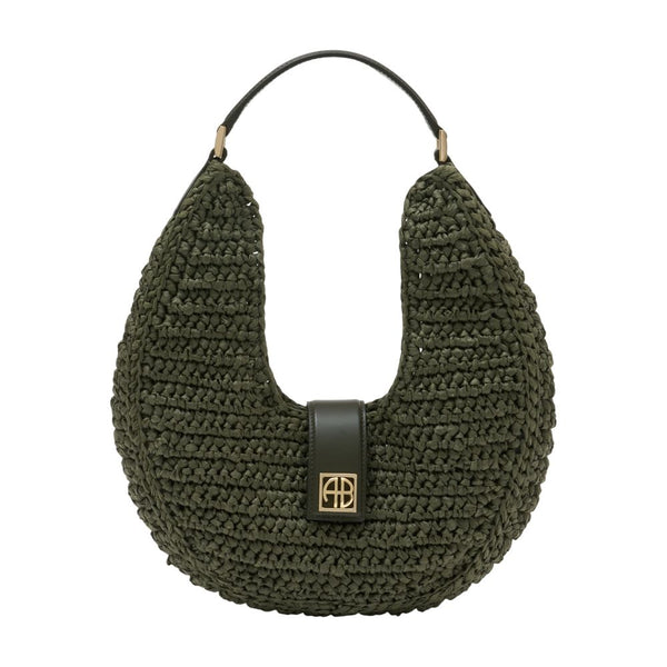 Anine Bing Cotton shoulder bag in green