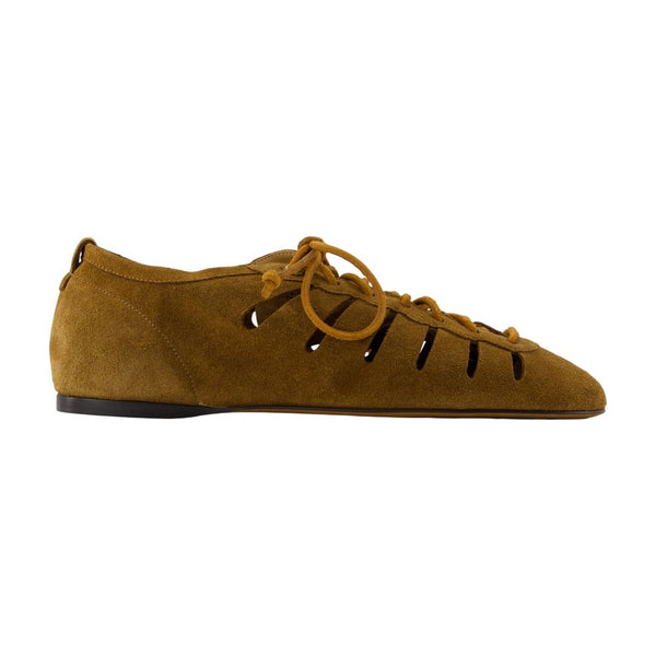 Isabel Marant Calfskin flat in brown