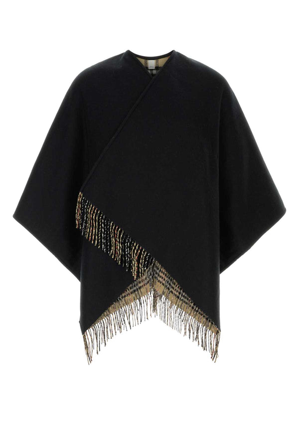 Burberry Exterior: 100% Wool cape in black