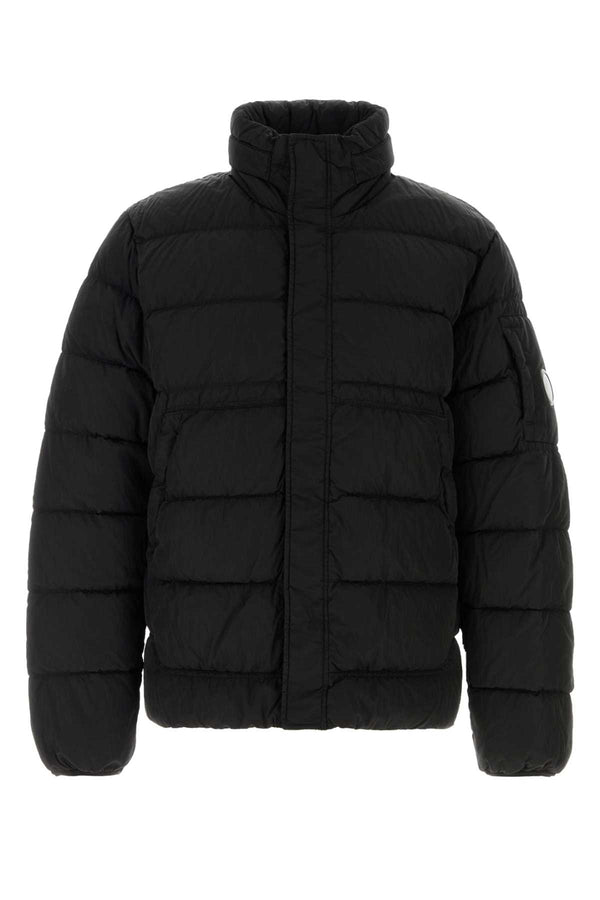 Black Nylon Down Jacket Giubbini