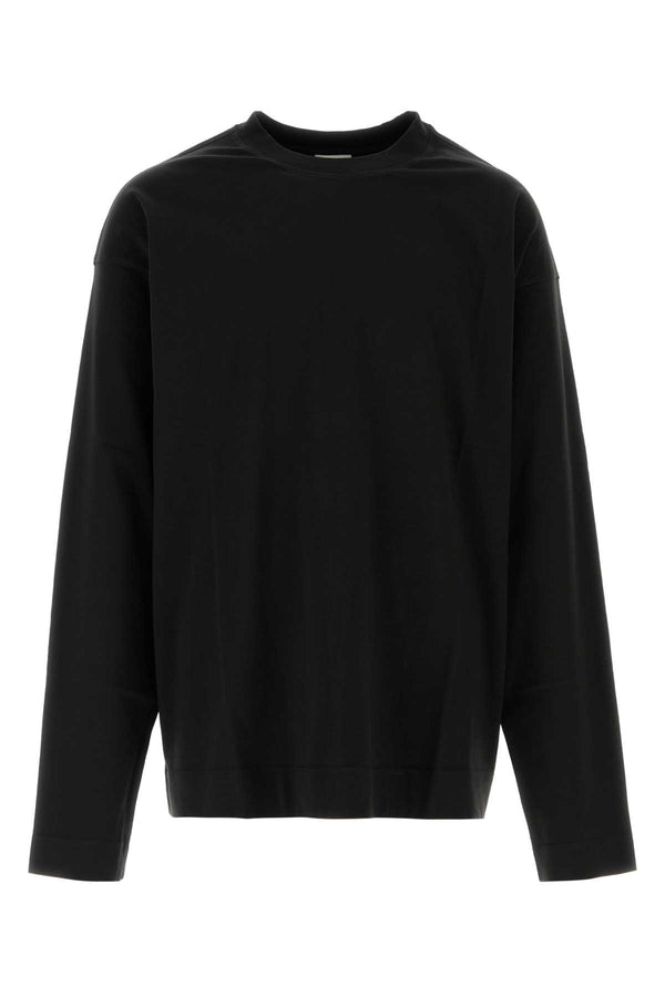 Black Cotton Oversize Hegland T-Shirt Exterior