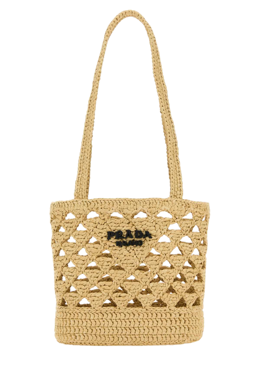 Prada Straw shoulder bag in beige