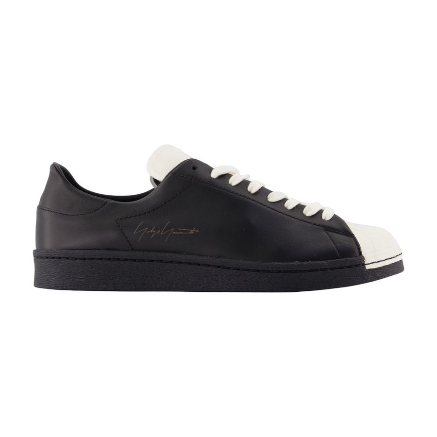 Y-3 Calfskin sneaker in black
