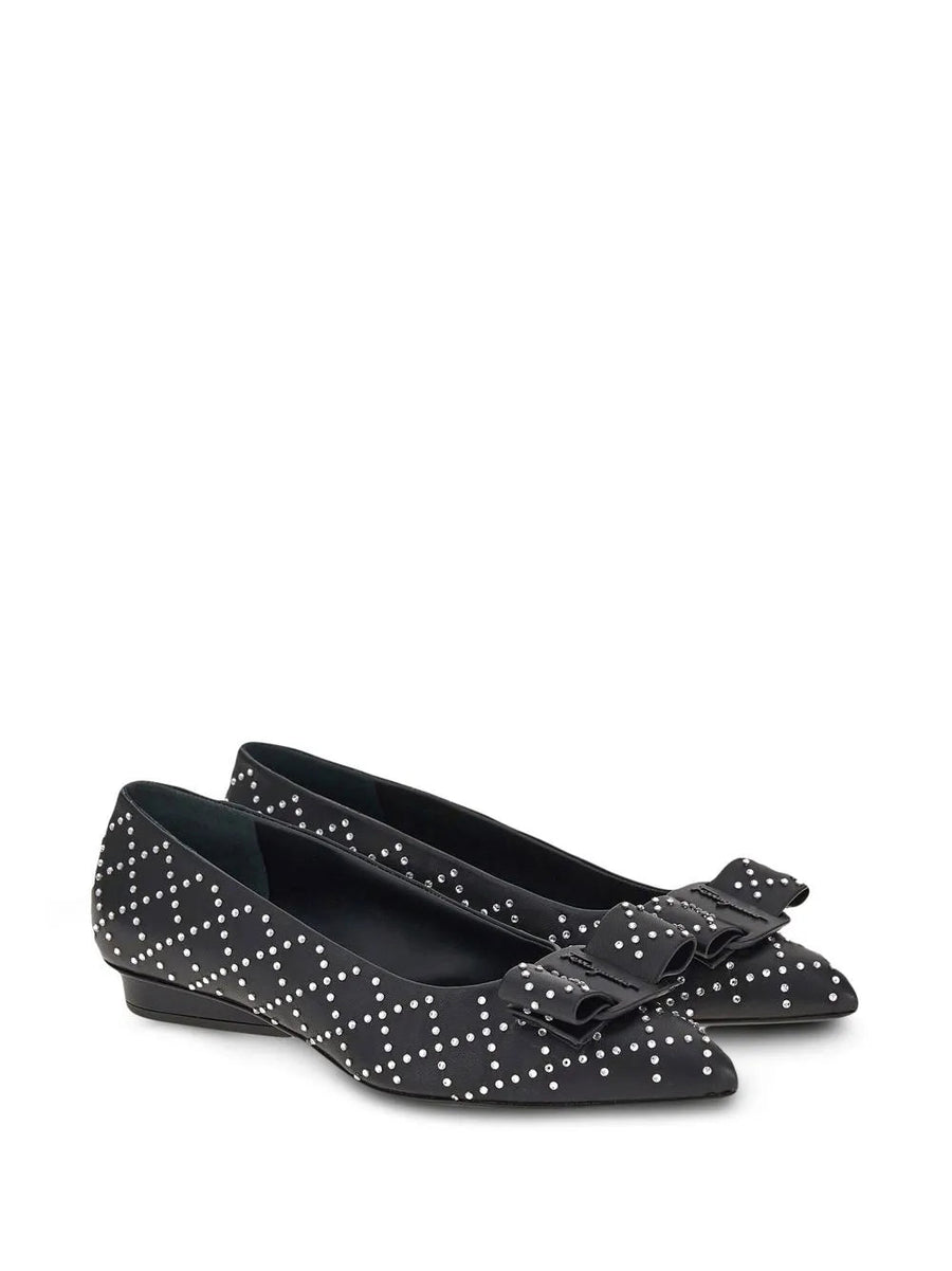 Ferragamo Calf leather flat in black