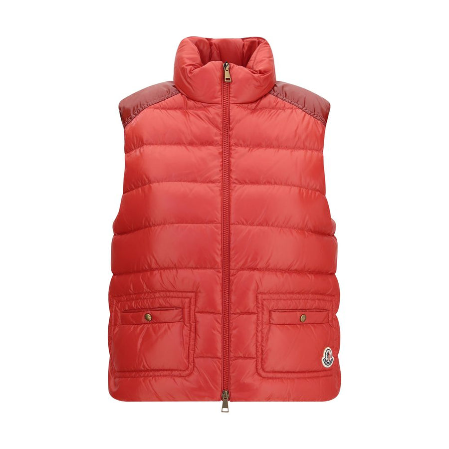 Moncler Outer: 100% Polyamide vest in red