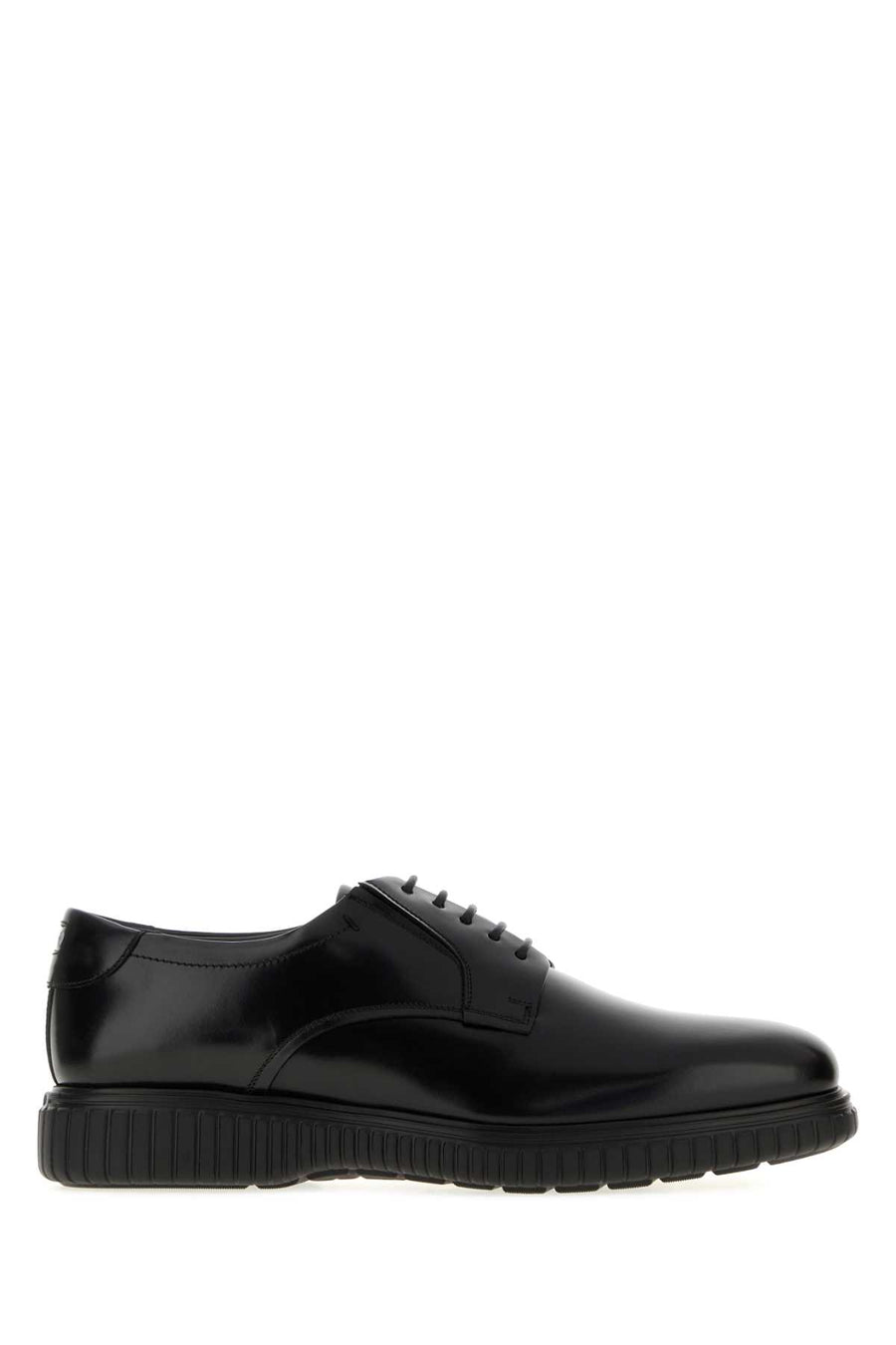 Black Leather Sandro Lace-Up Shoes Neroneronero Mocassini
