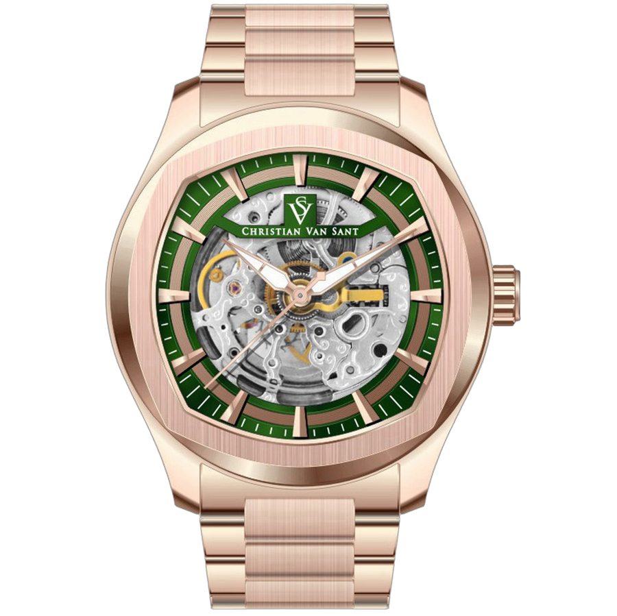 Christian Van Sant Stainless steel case watch in rose gold