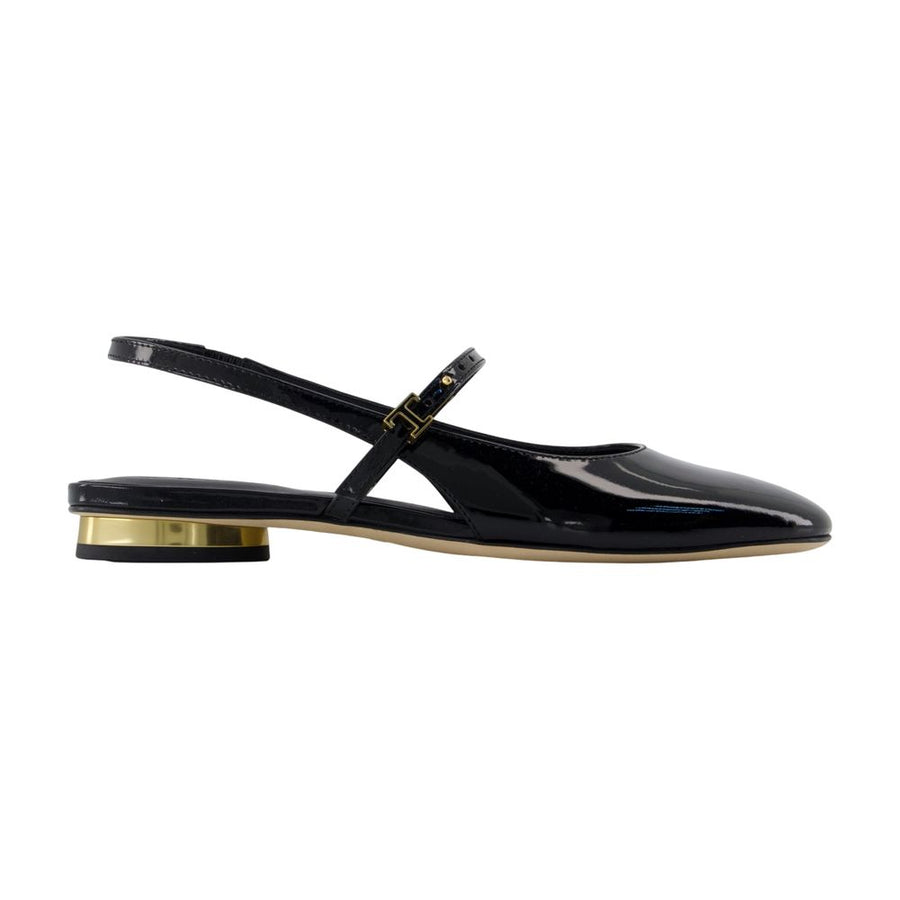 Tod's calfskin flat in black