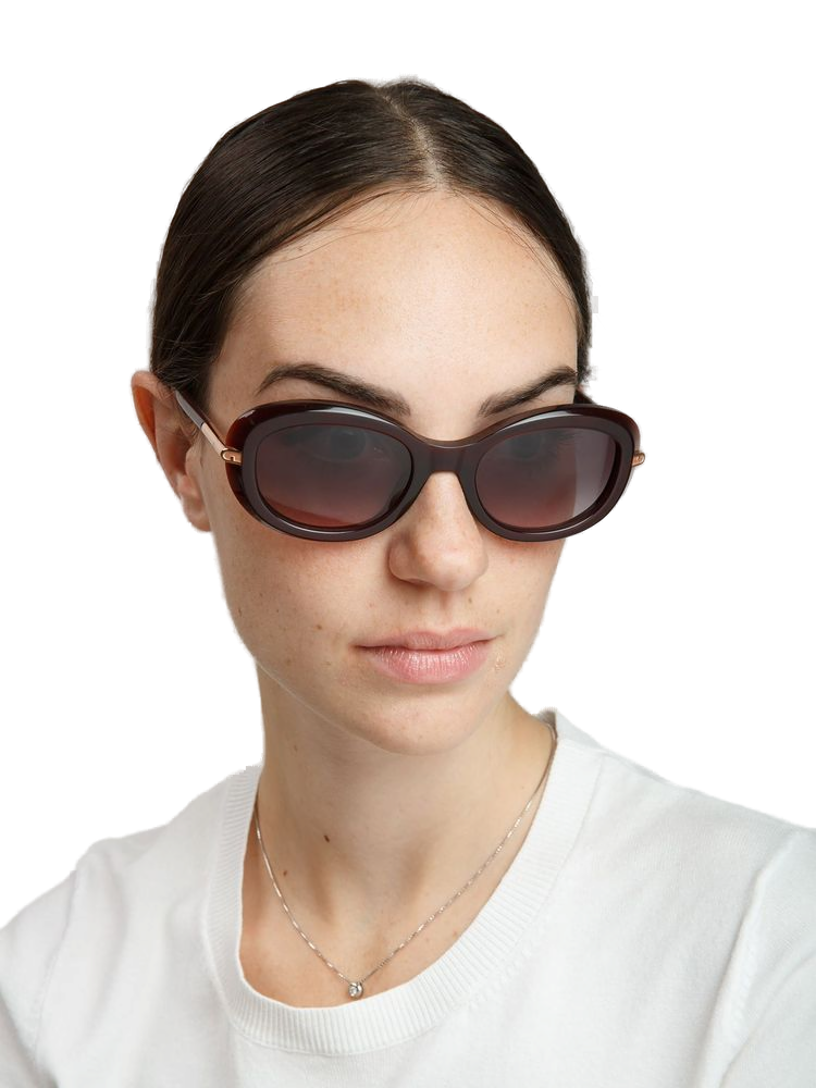 Furla SFU984 Acetate / CR39 Polyester sunglasses in burgundy