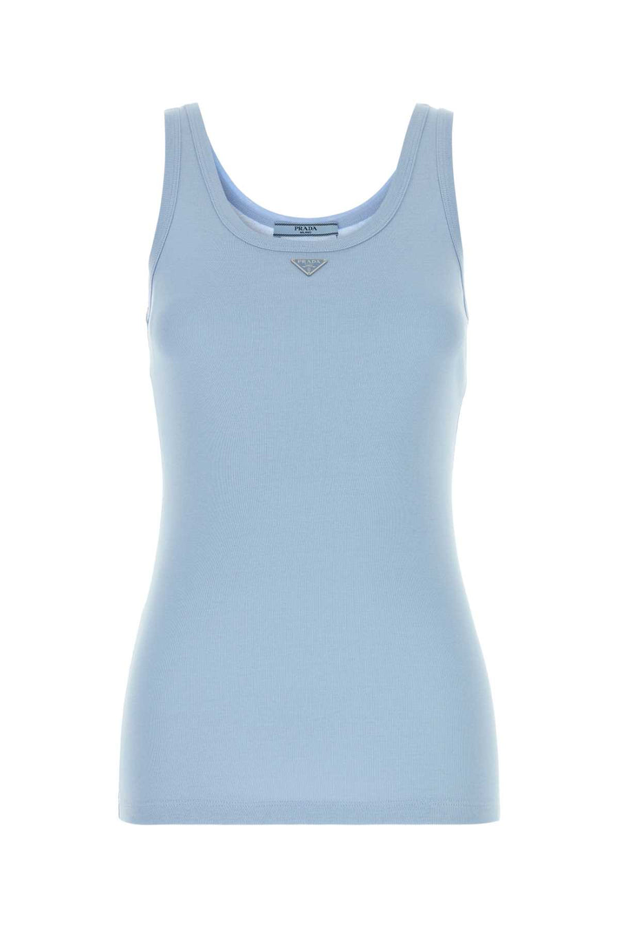 Prada 100% Cotton tank top in blue