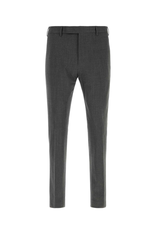 Dark Grey Stretch Wool Pant Grigio Pantaloni