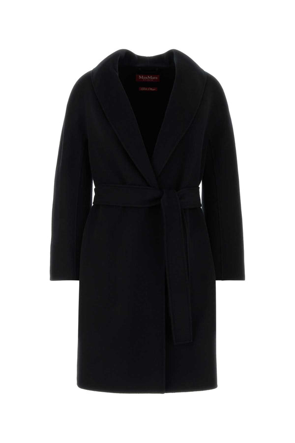 Black Wool Blend Estremo Coat Nero Cappotti