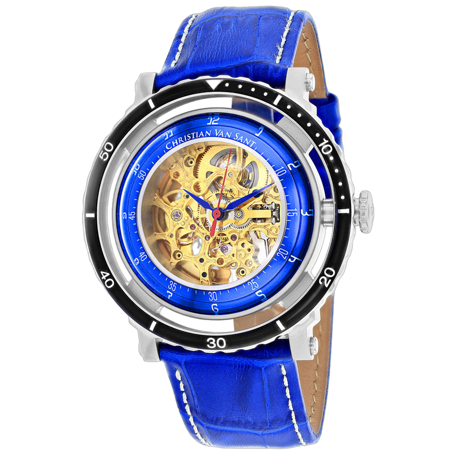 Christian Van Sant Stainless steel case watch in blue