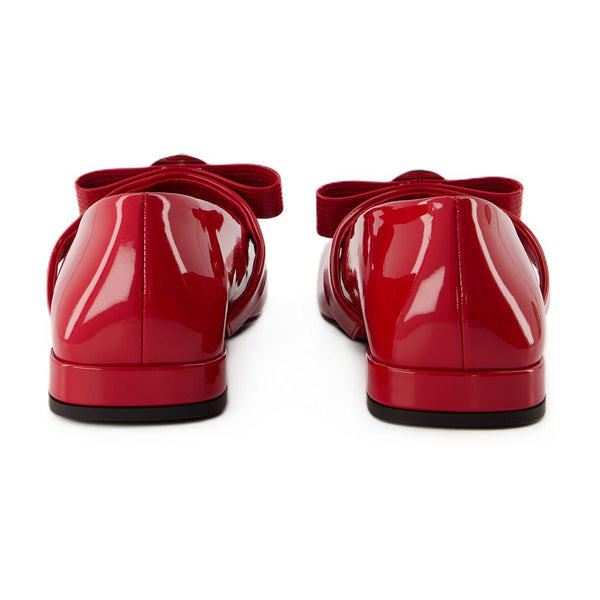 Versace Calfskin flat in red