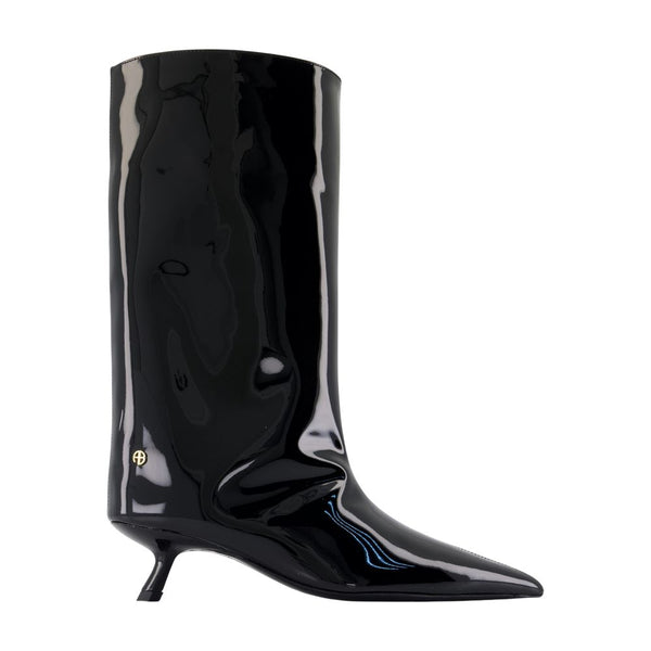 Anine Bing calfskin boot in black