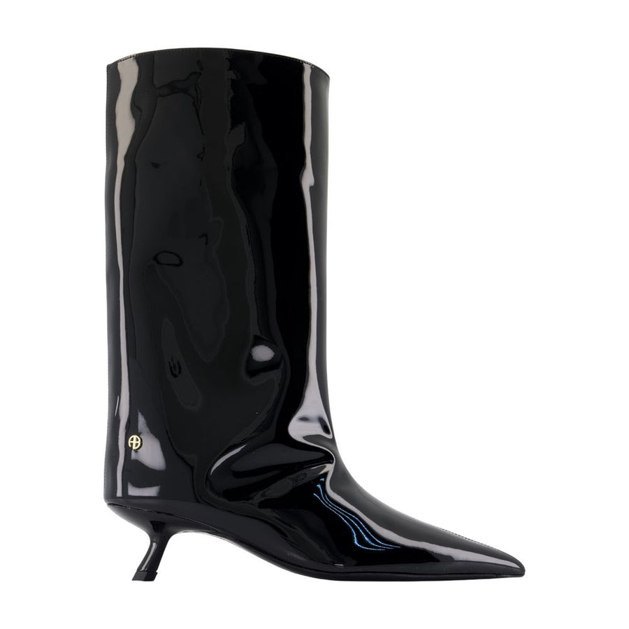 Anine Bing calfskin boot in black