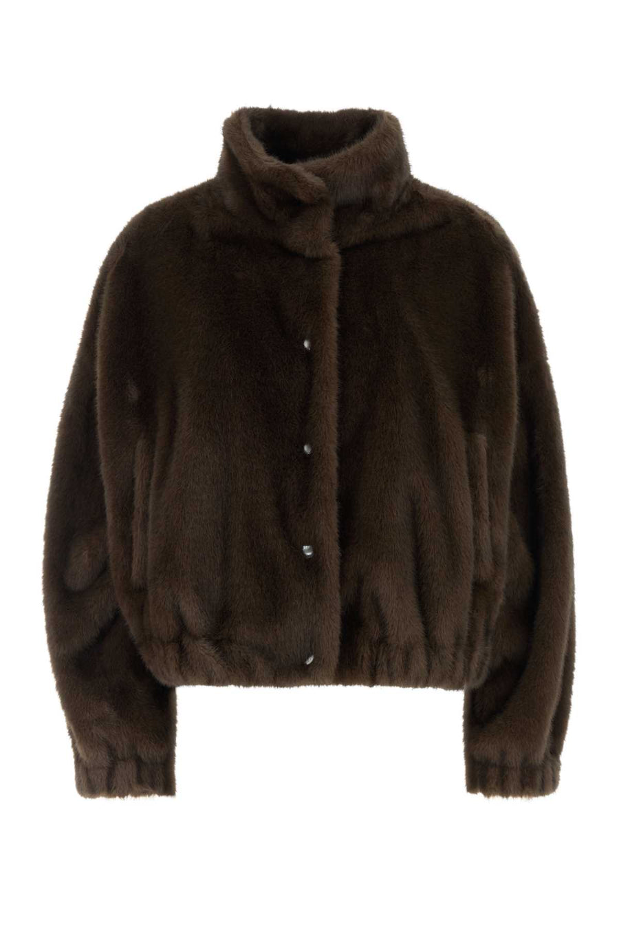 Brown Nemone Eco Fur Coat Visone Pellicce