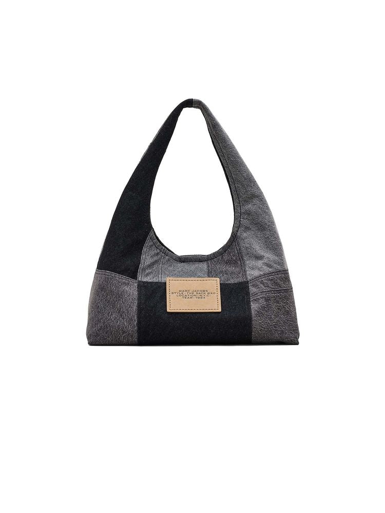 Marc Jacobs 100% Cotton Denim shoulder bag in black
