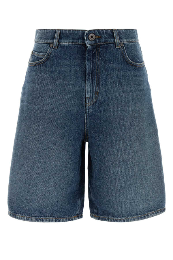 Denim Donnola Bermuda Shorts 005 Exterior: Cotton