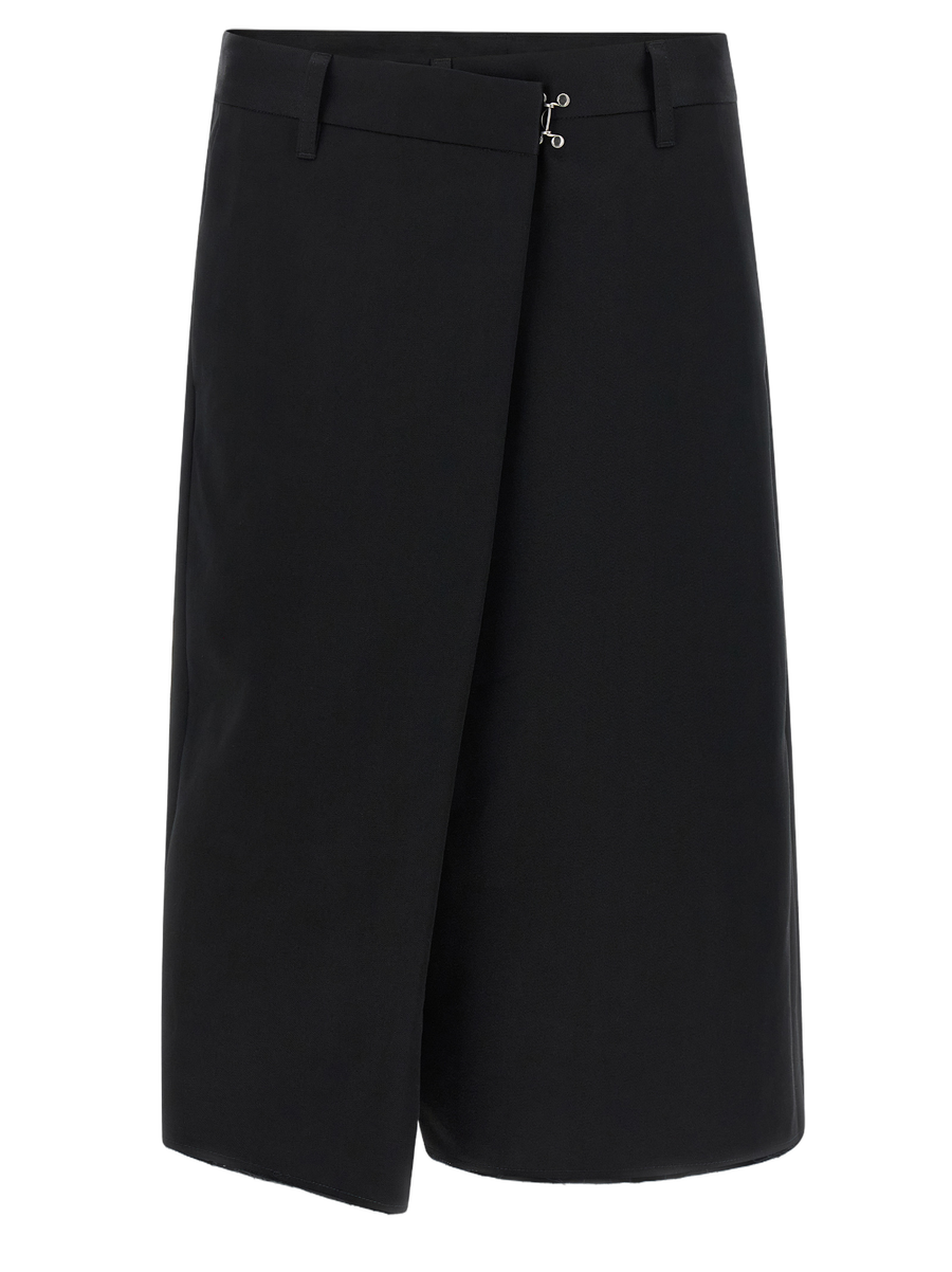 Maison Margiela 100% Cotton bermuda shorts in black