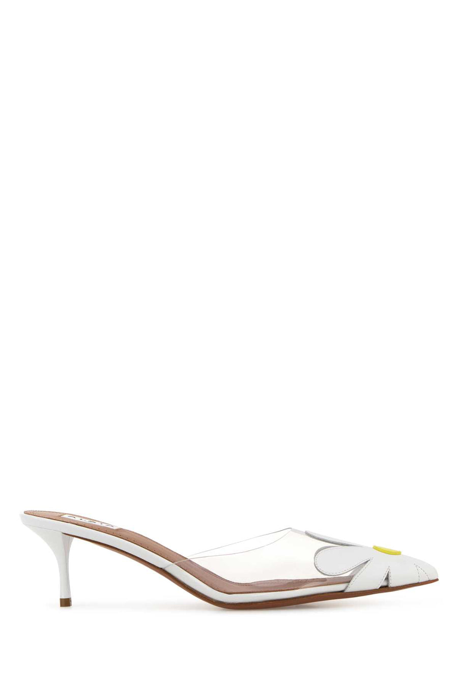 White Pvc And Leather Mules Citronblanc Mocassini