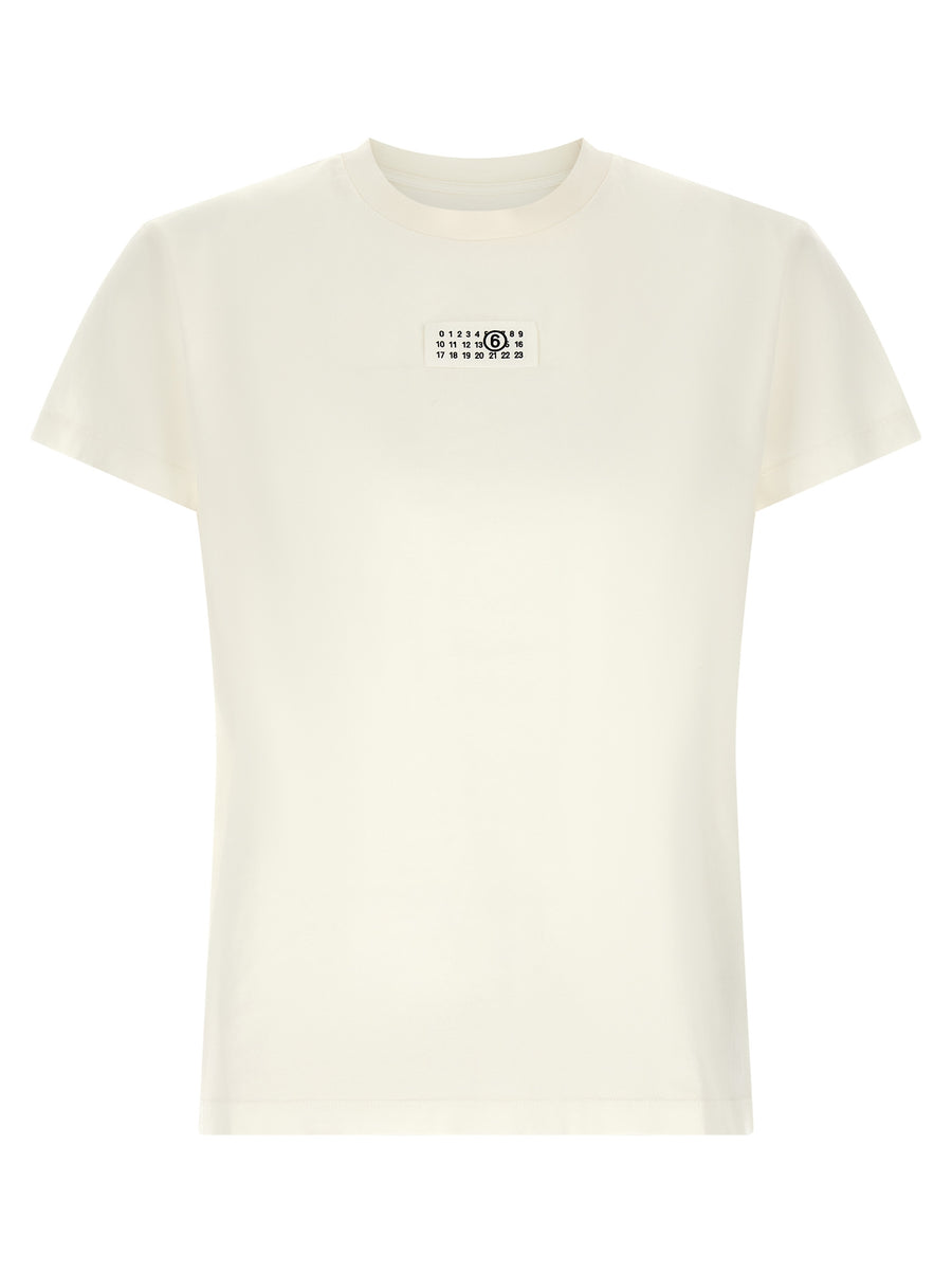 MM6 Maison Margiela 100% cotton t-shirt in white