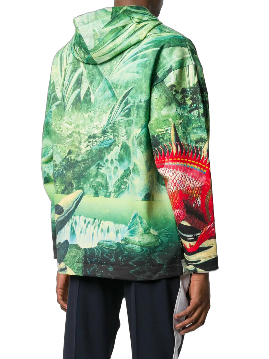 Valentino Cotton hoodie in green
