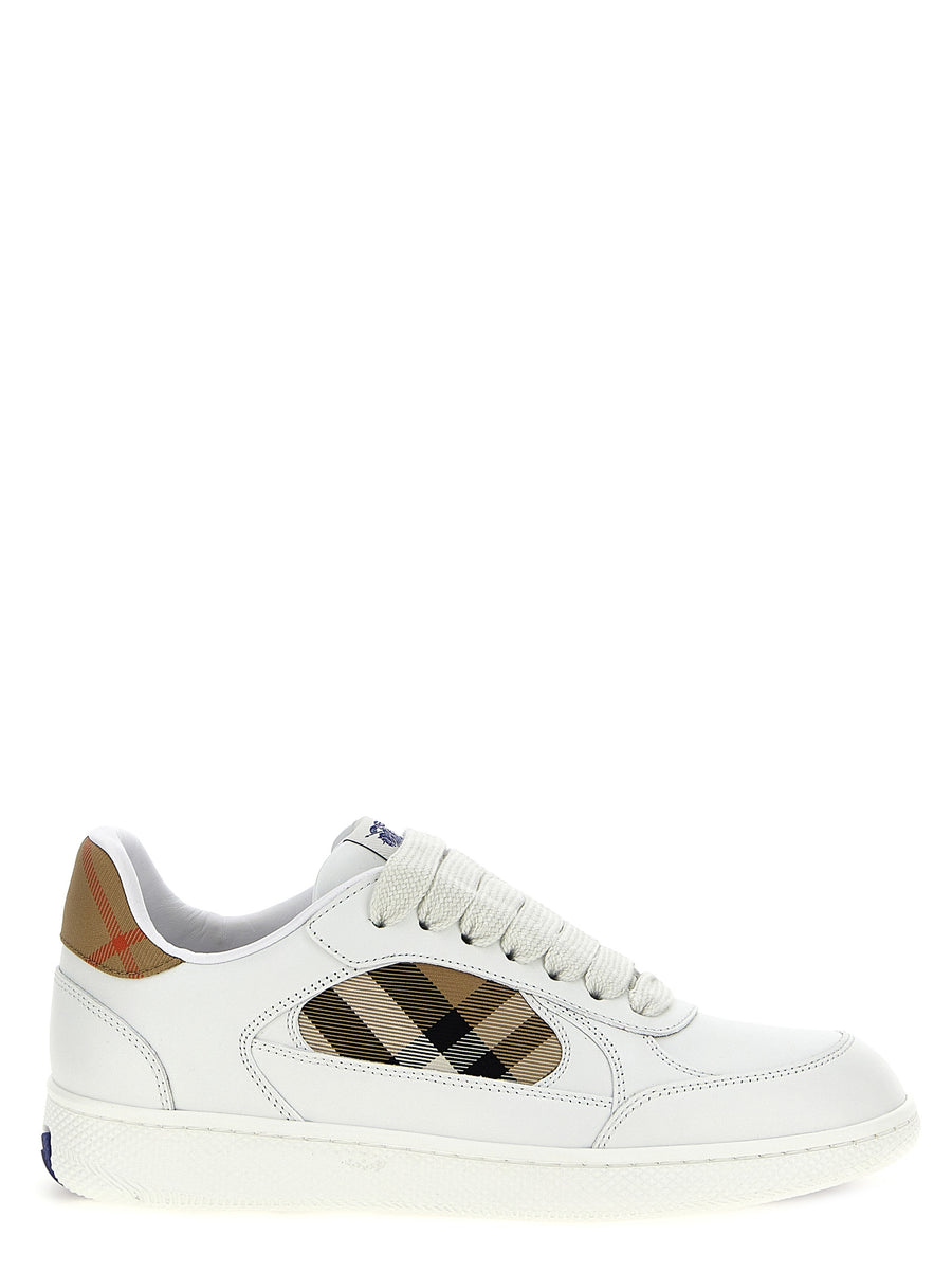 Burberry 77% Leather sneaker in beige