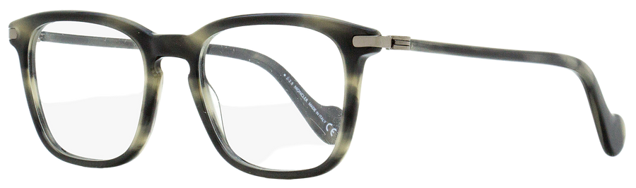 Moncler Rectangular Eyeglasses Ml5045 055 Gray Melange 52mm 5045 Plastic (acetate)