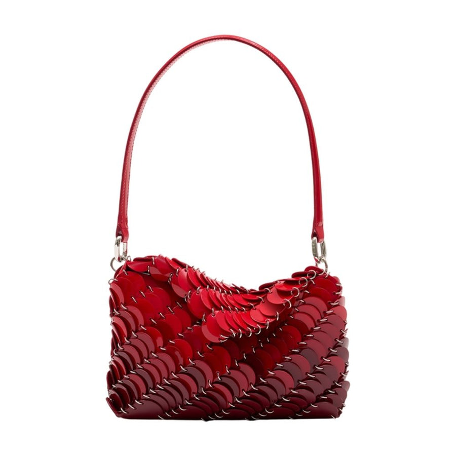 Rabanne Calfskin shoulder bag in red