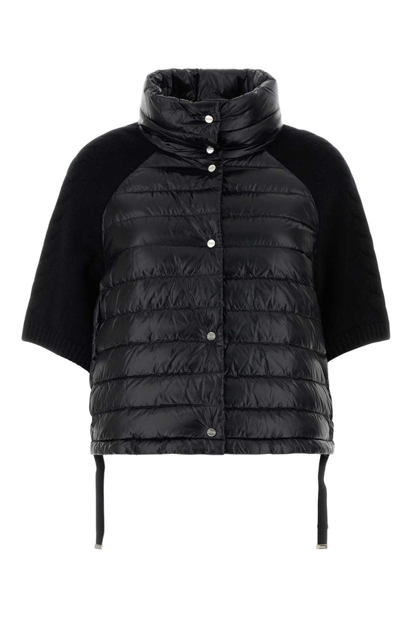 Herno Exterior 1: 100% Nylon down jacket in black