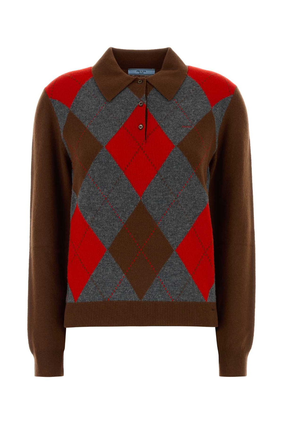 Prada 100% Cashmere sweater in brown