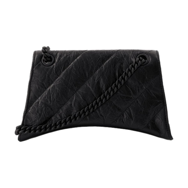 Balenciaga calfskin shoulder bag in black