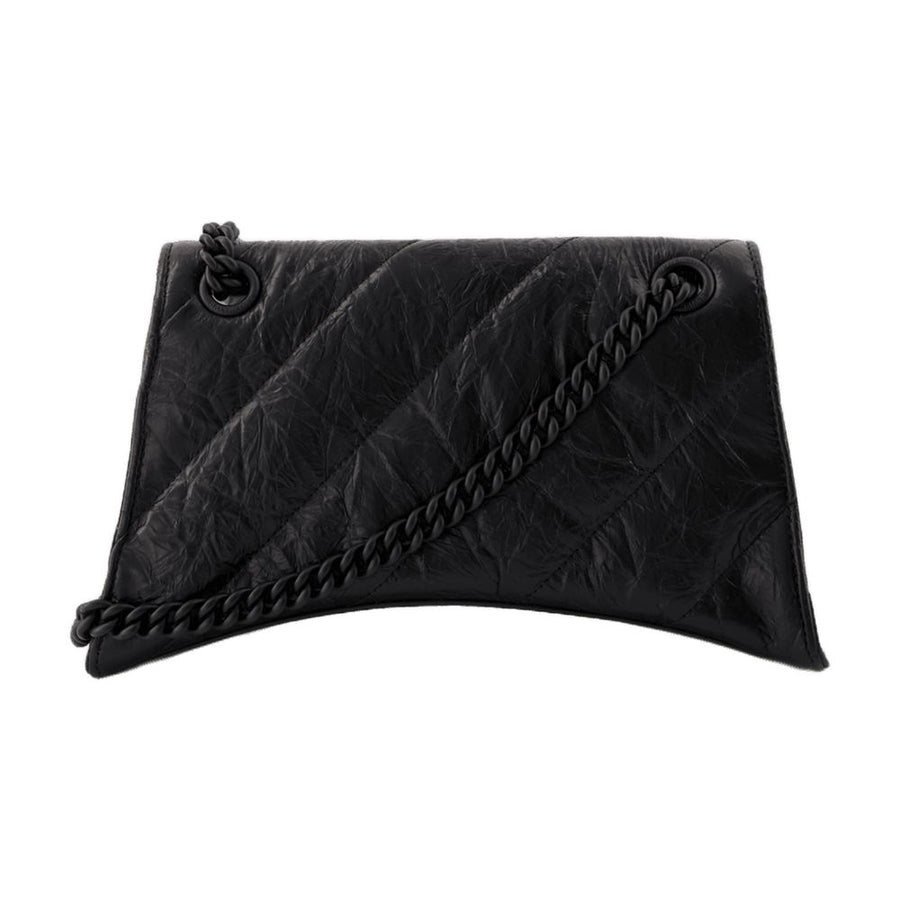 Balenciaga calfskin shoulder bag in black