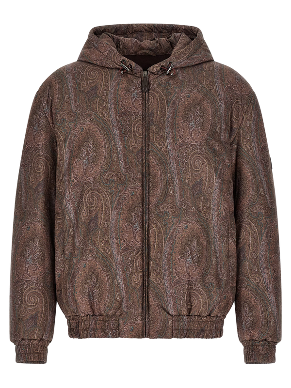 Etro 100% polyester jacket in brown