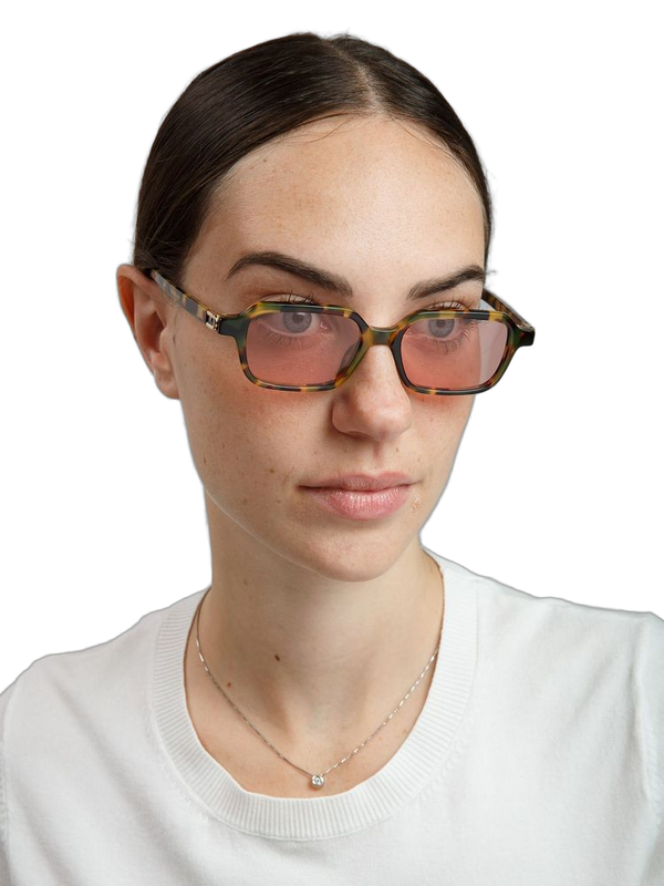 Furla SFU971 Acetate frame sunglasses in burgundy