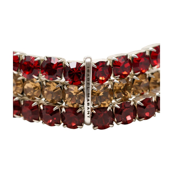 Isabel Marant metal bracelets in red