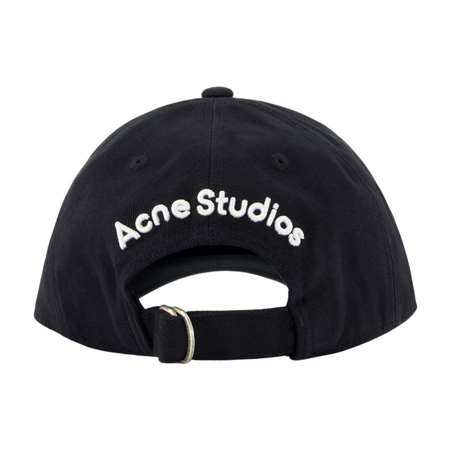 Acne Studios C40420-900 cotton baseball cap in black