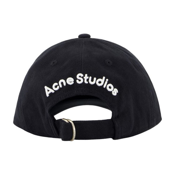 Acne Studios C40420-900 cotton baseball cap in black