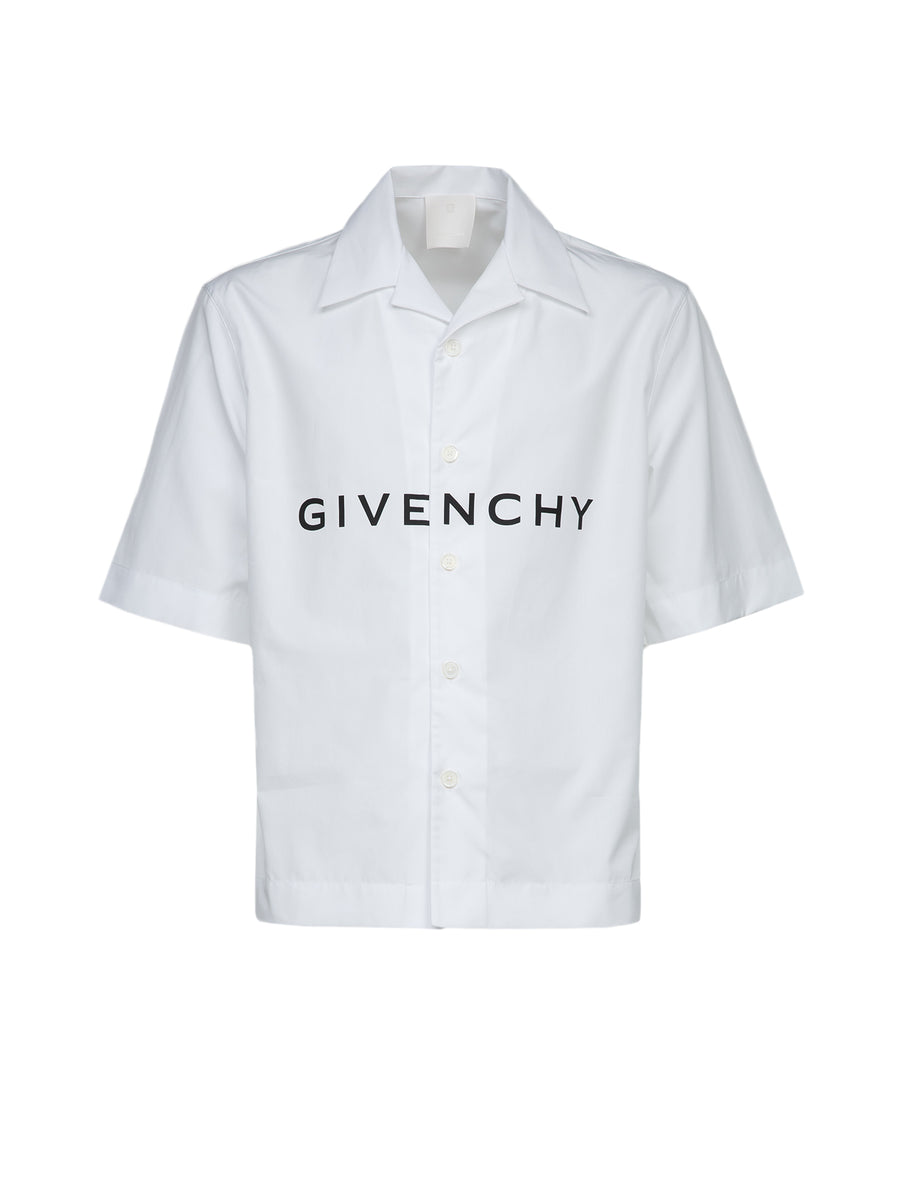 Bicolor Cotton Shortsleeve Shirt