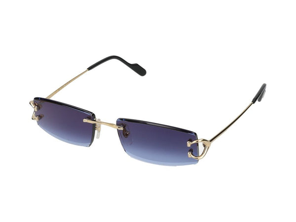 Sunglasses Cartier Ct0465s 002 Gold Blue 56-18-145 Metal