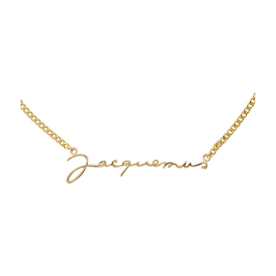 Jacquemus metal necklace in gold