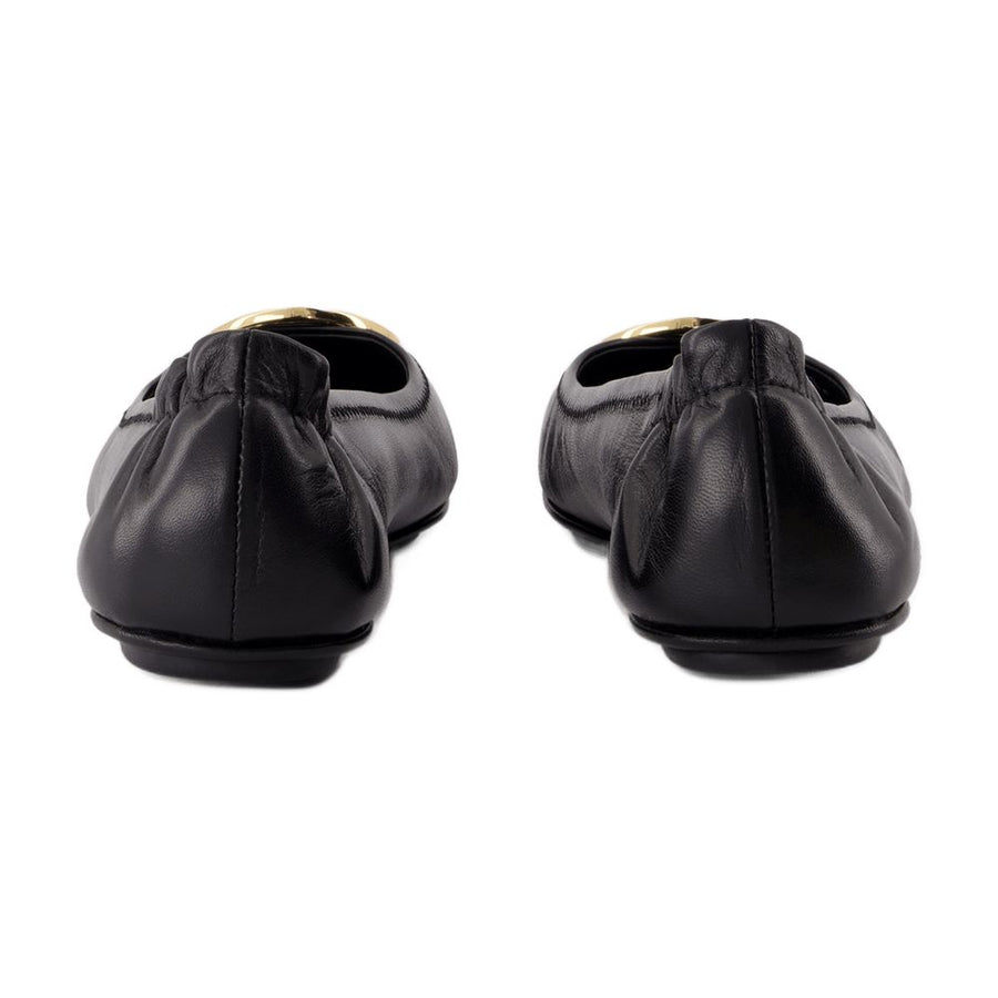Tory Burch Lambskin ballerina flat in black