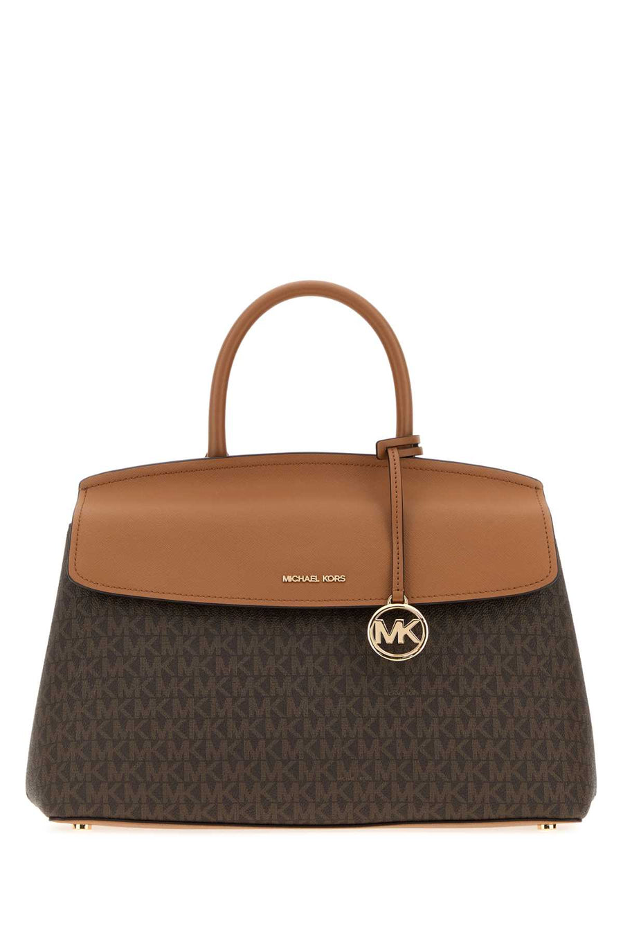 Michael By Michael Kors Satchel Exterior: 100% Fabric top handle bag in brown
