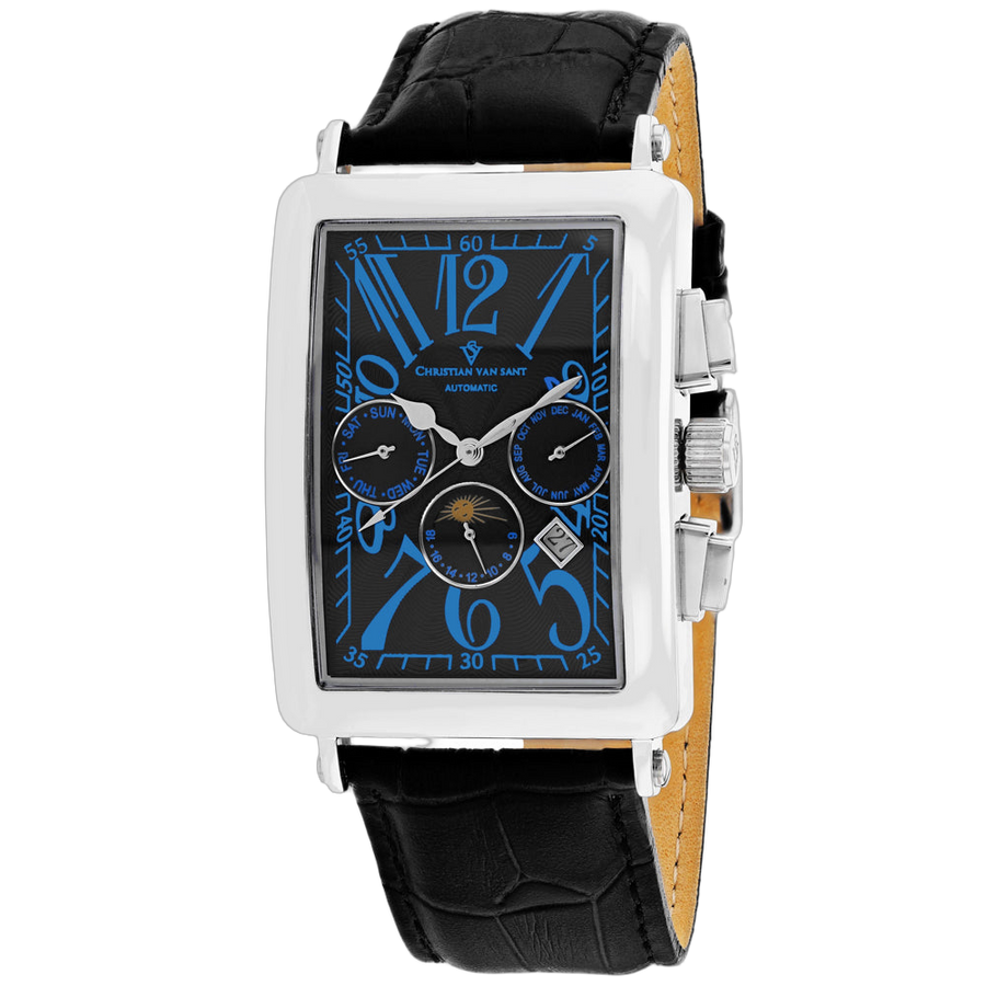 Christian Van Sant Stainless steel case watch in black