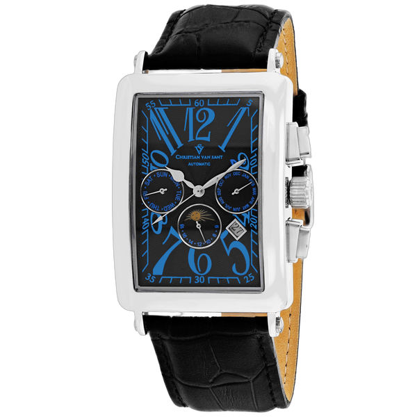 Christian Van Sant Stainless steel case watch in black