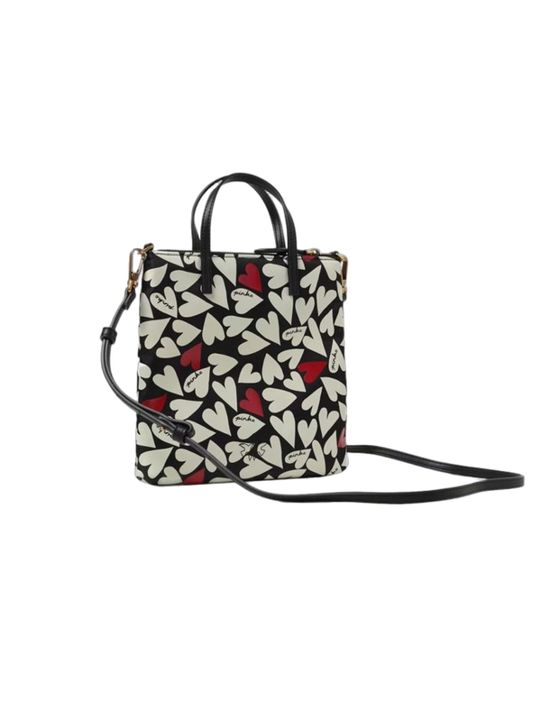 Pinko 80% Polyester shoulder bag in black