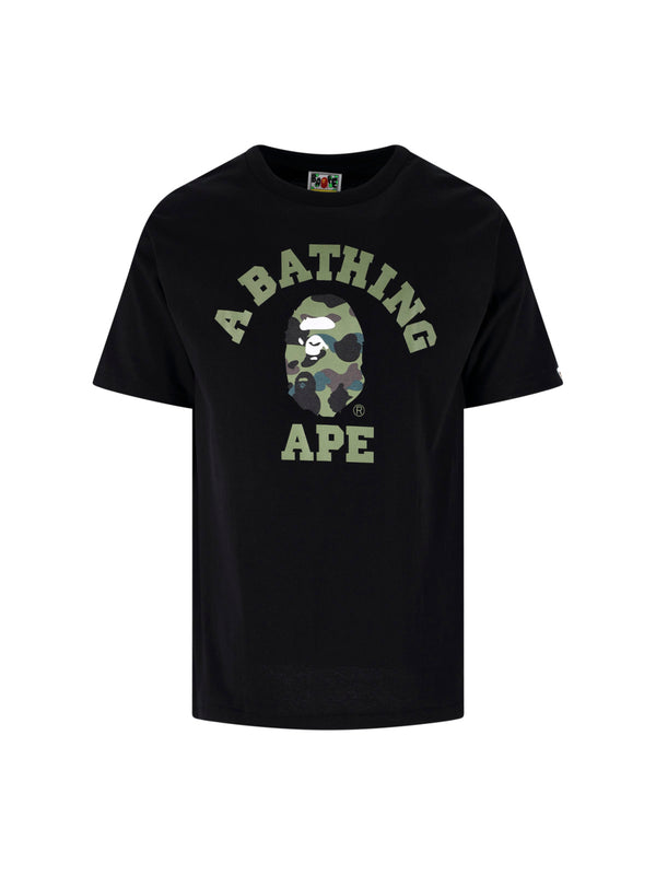 Bape 100% cotton t-shirt in black