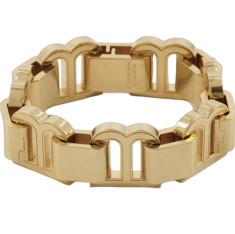 Balenciaga Gold-plated metal bracelet in gold