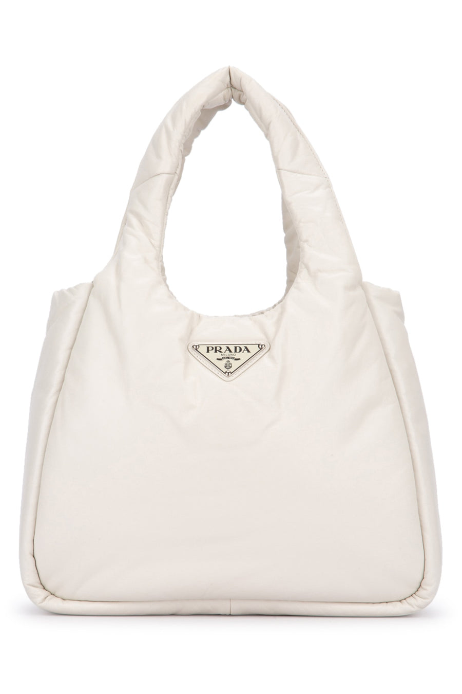 Prada 100% Lamb Leather shoulder bag in white